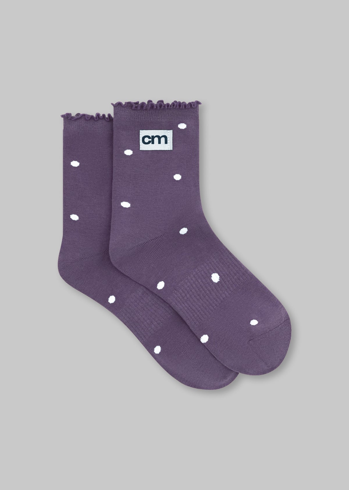 Chaussette Aubergine / Rose