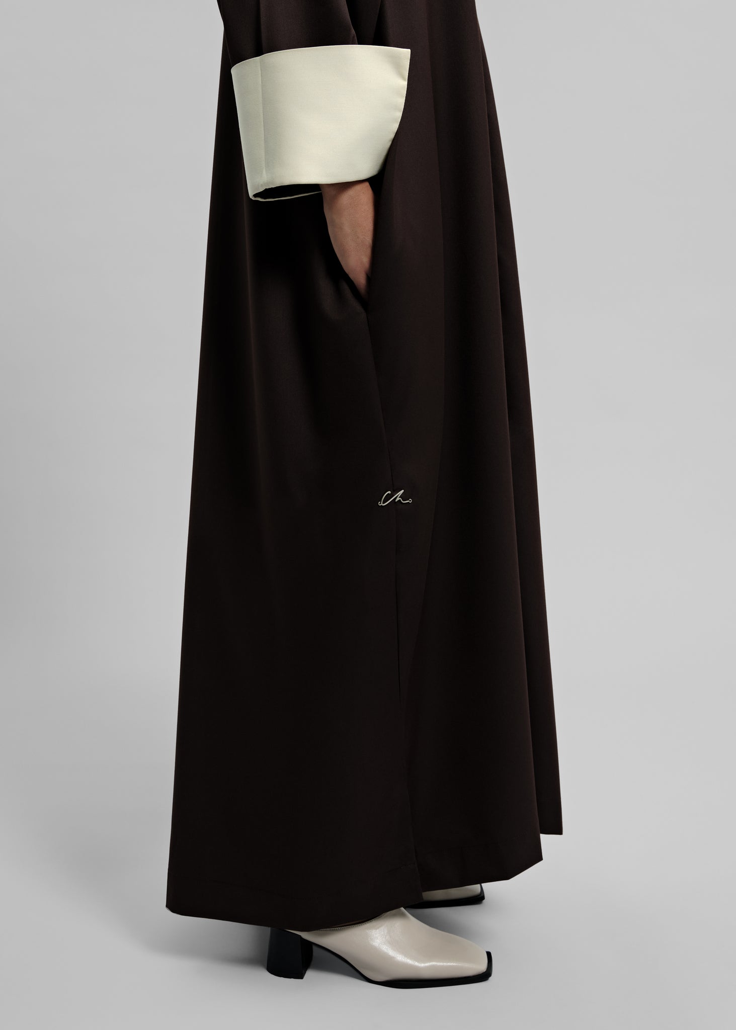 The Qamar Brown Dress  Classy Mastour