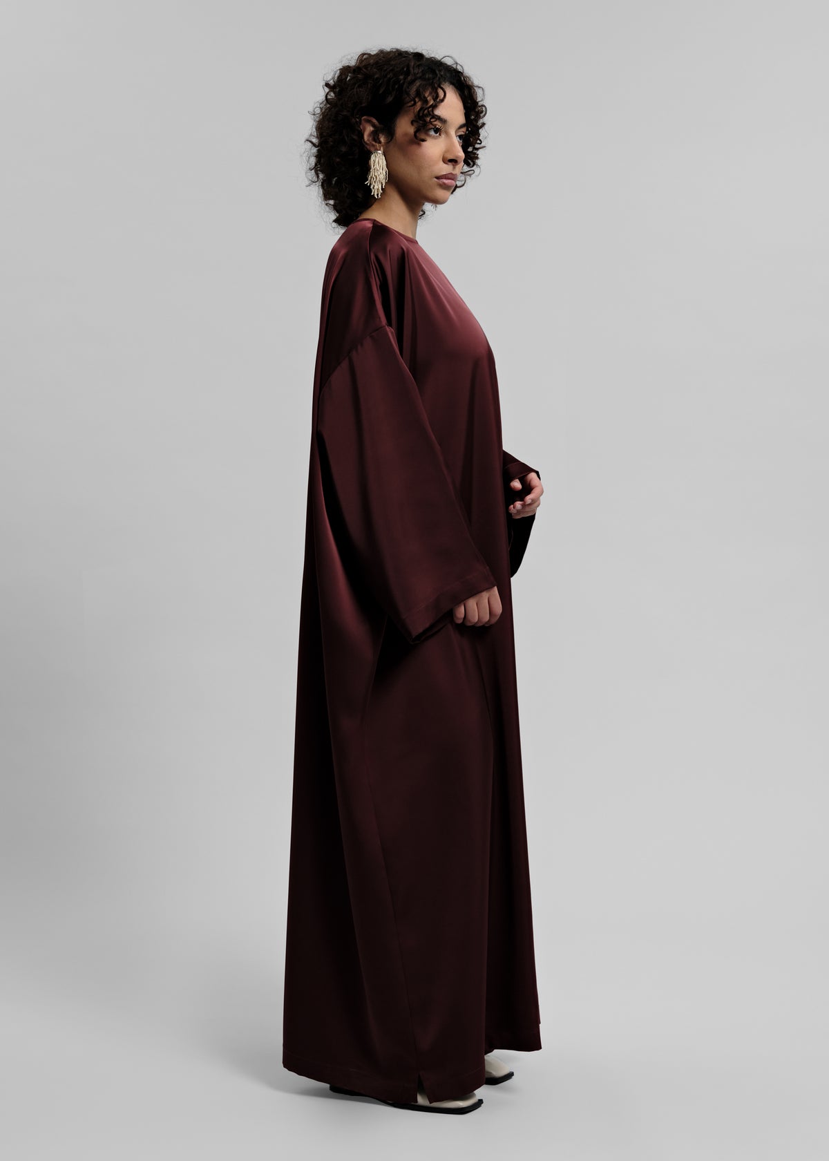 La Robe Satin Bordeaux