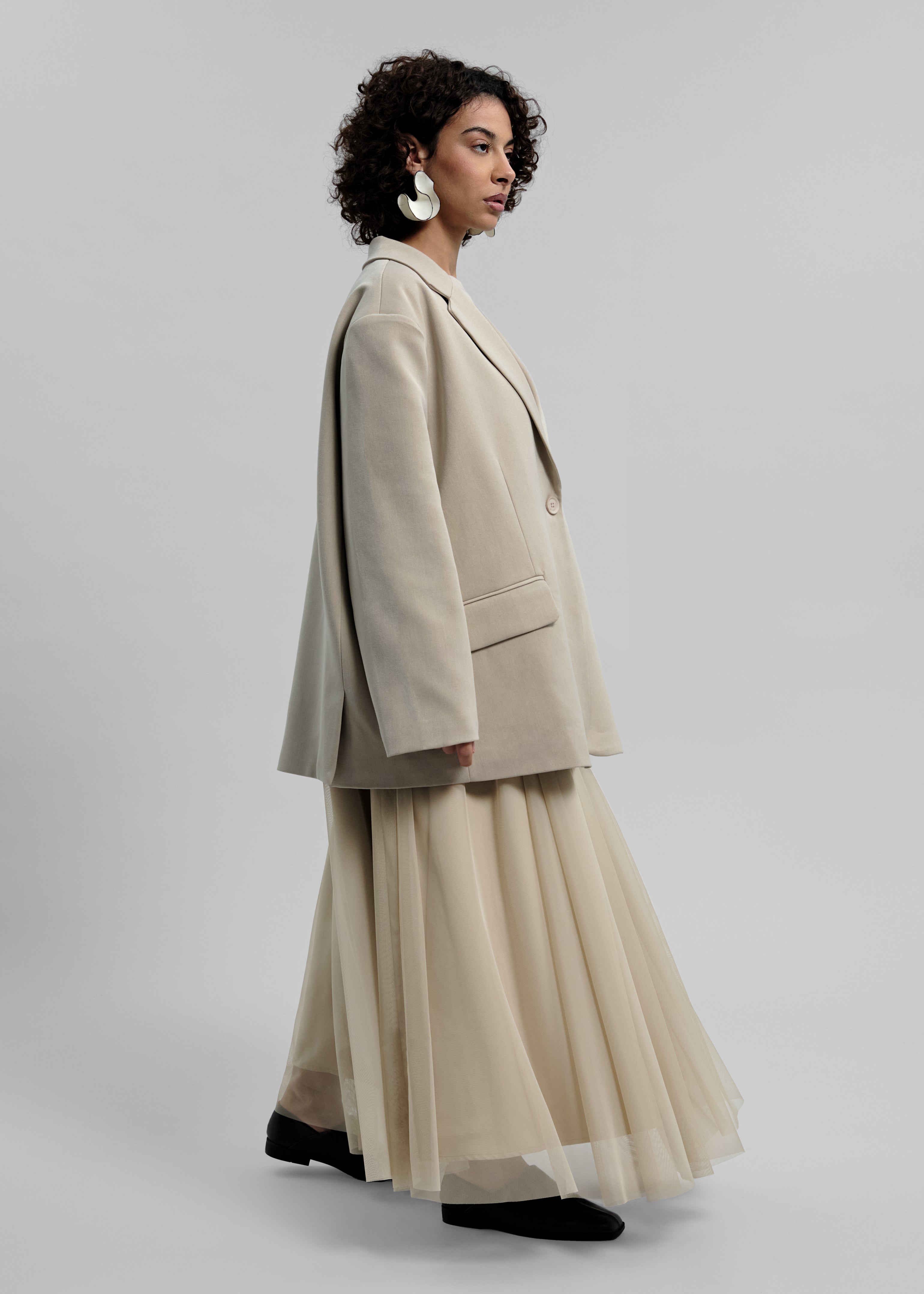 La Jupe Tulle Greige