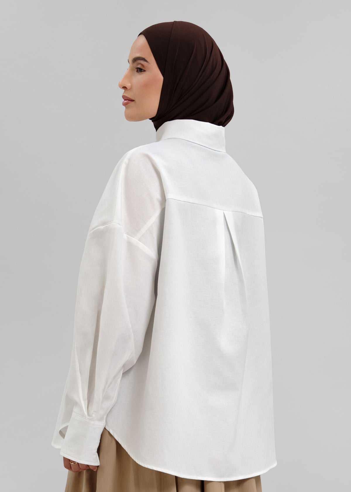 La Chemise Ivy Blanc / Camel