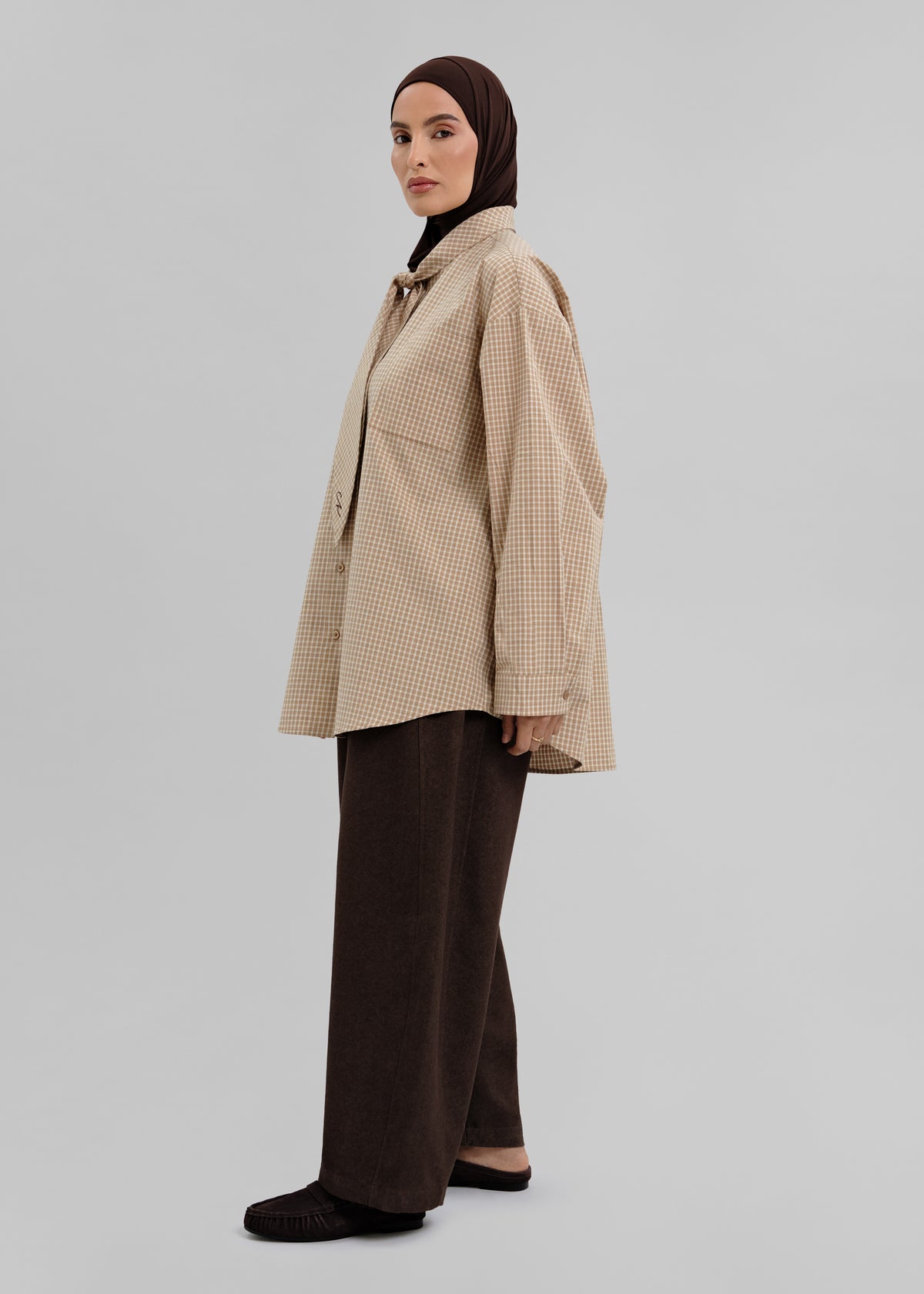 La Chemise Cravate Camel