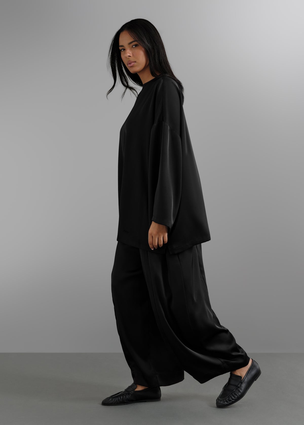 Le T-shirt Satin Noir