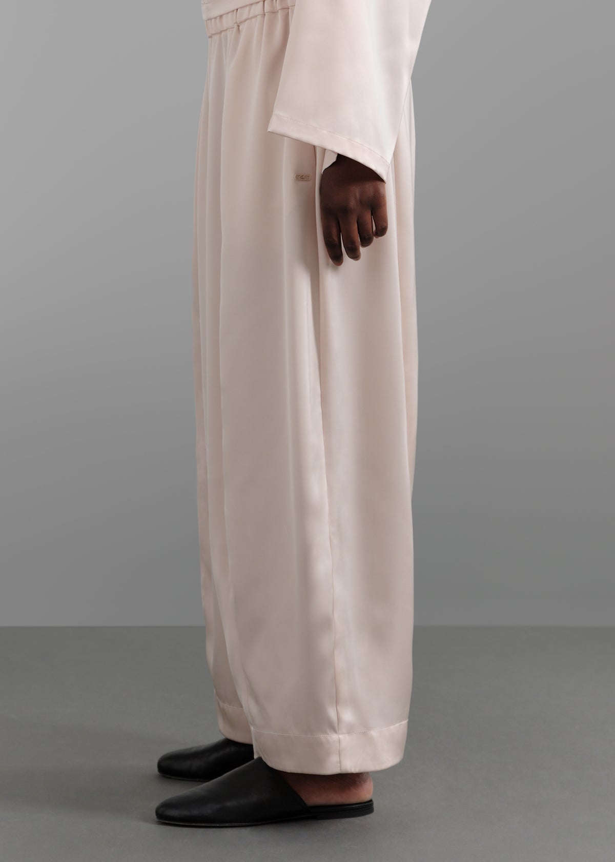Le Pantalon Satin Blush