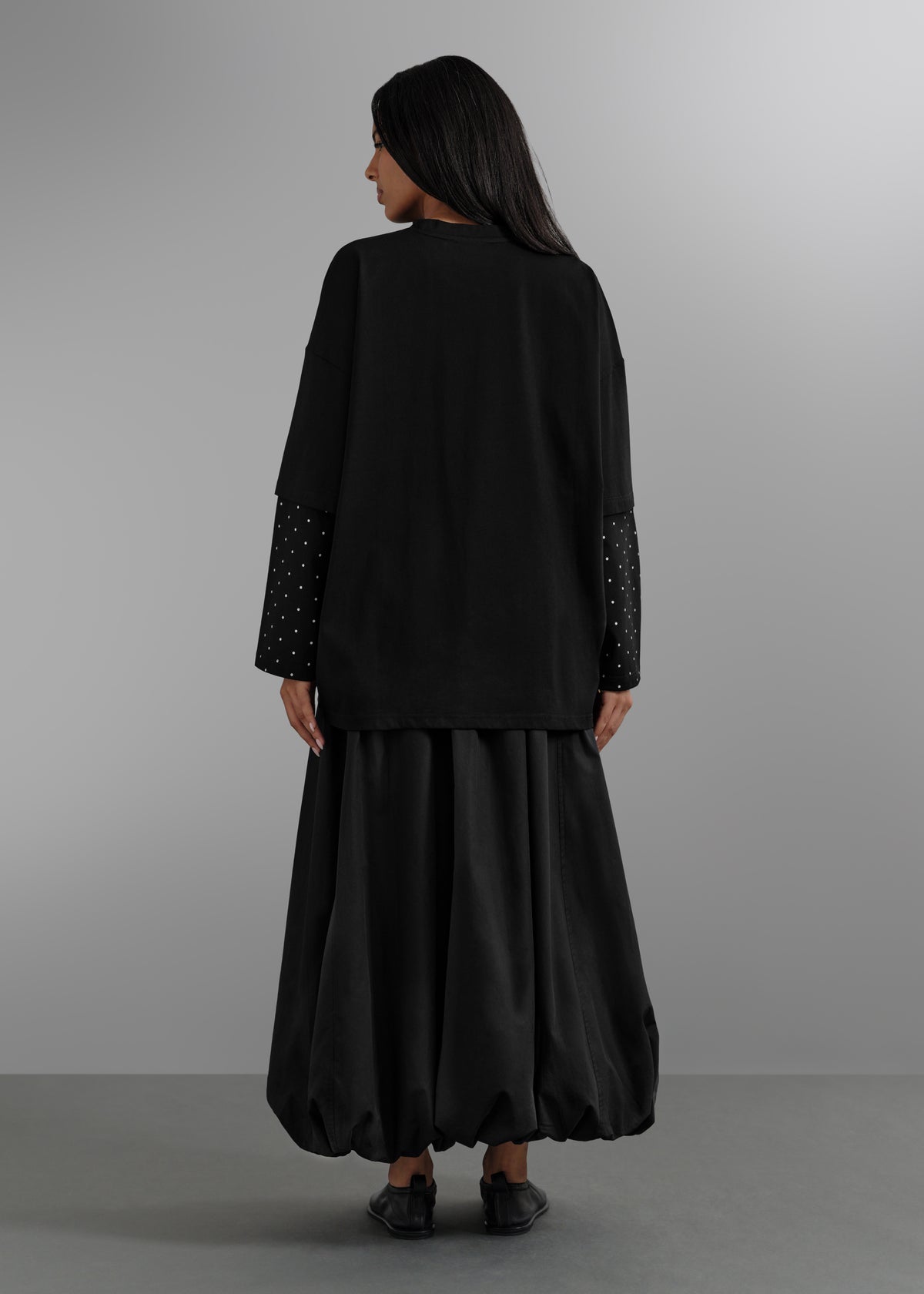Le Top Layer à Pois Noir