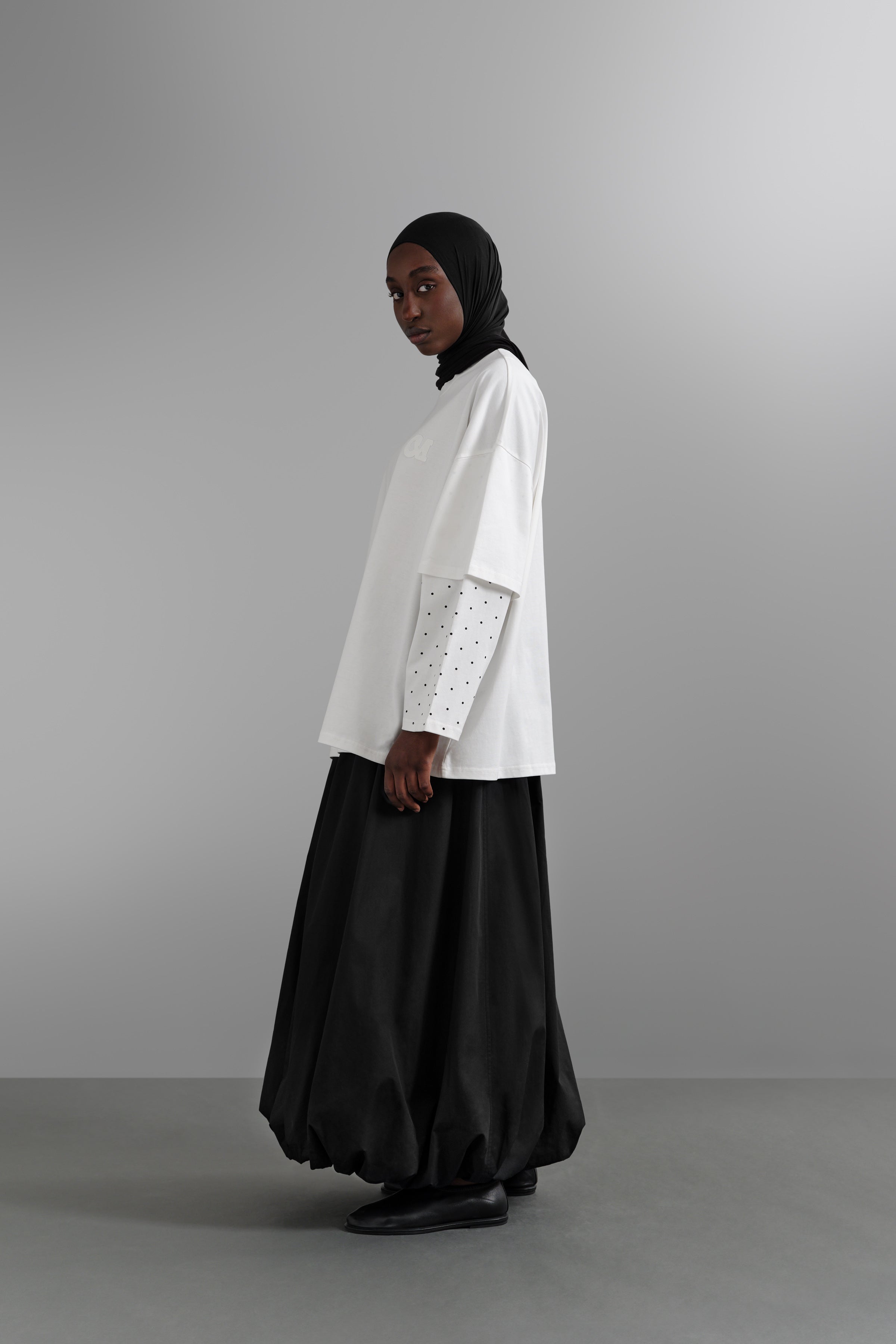 Le Top Layer à Pois Blanc