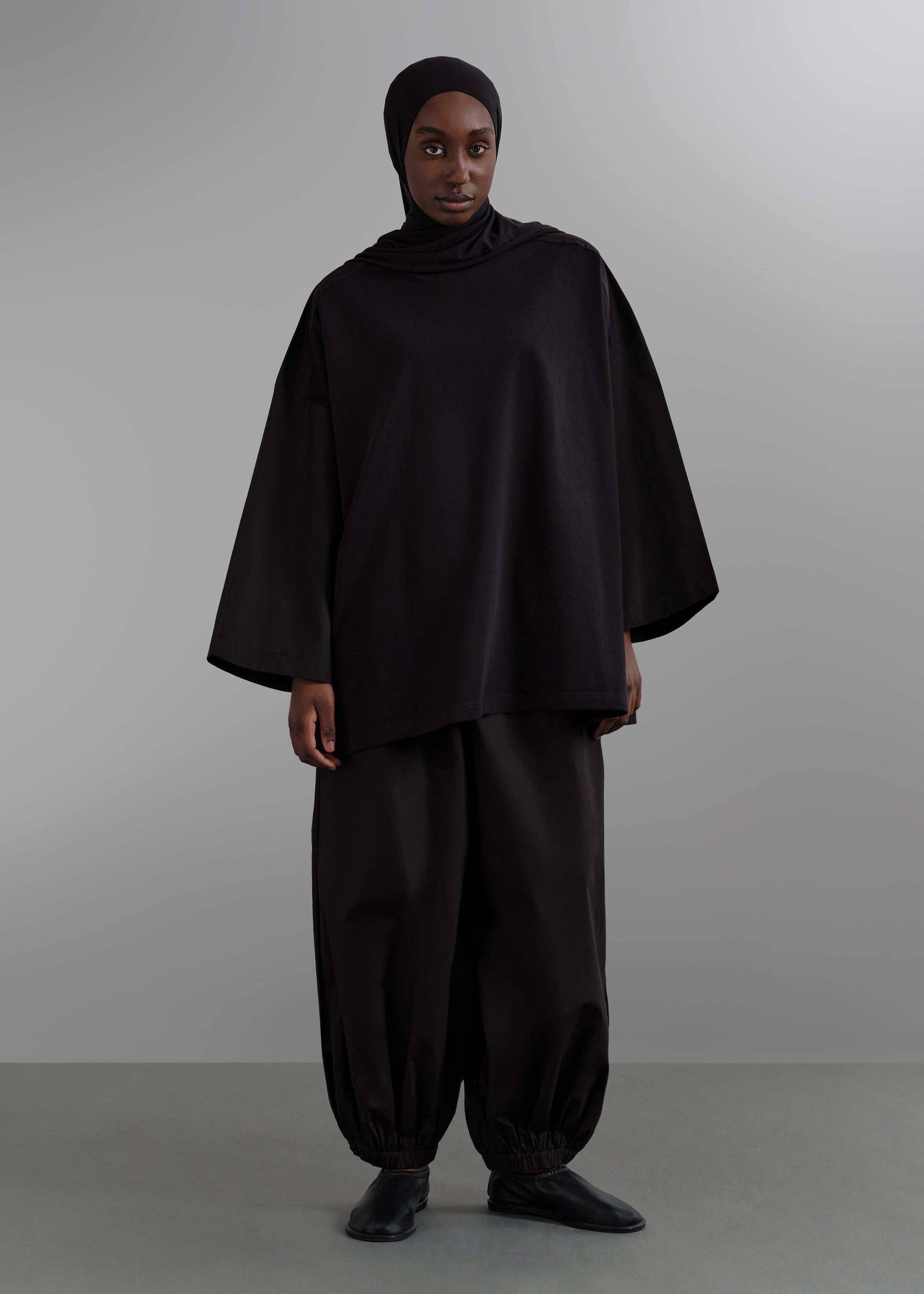 Le T-shirt Bi Matière Noir