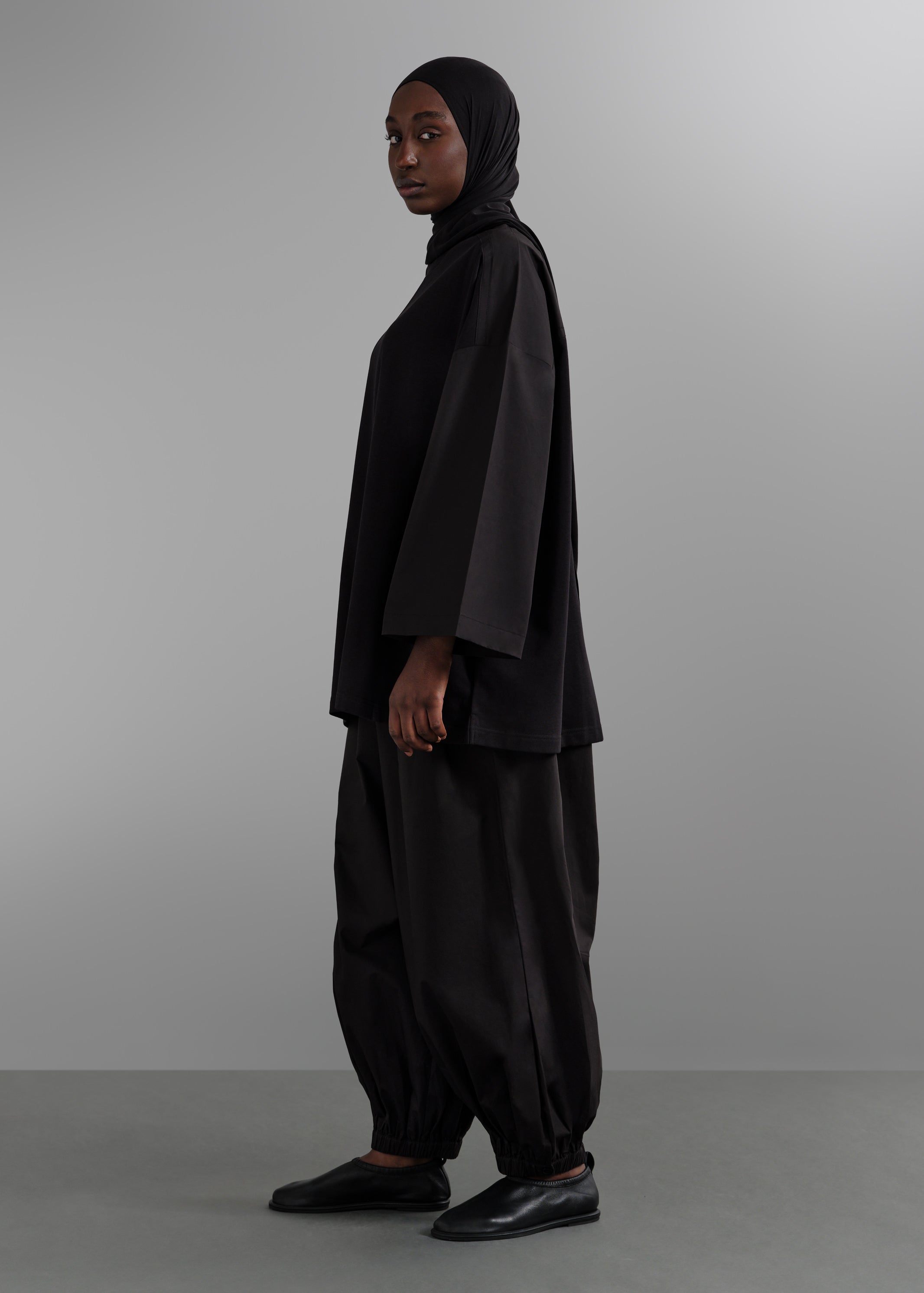 Le T-shirt Bi Matière Noir