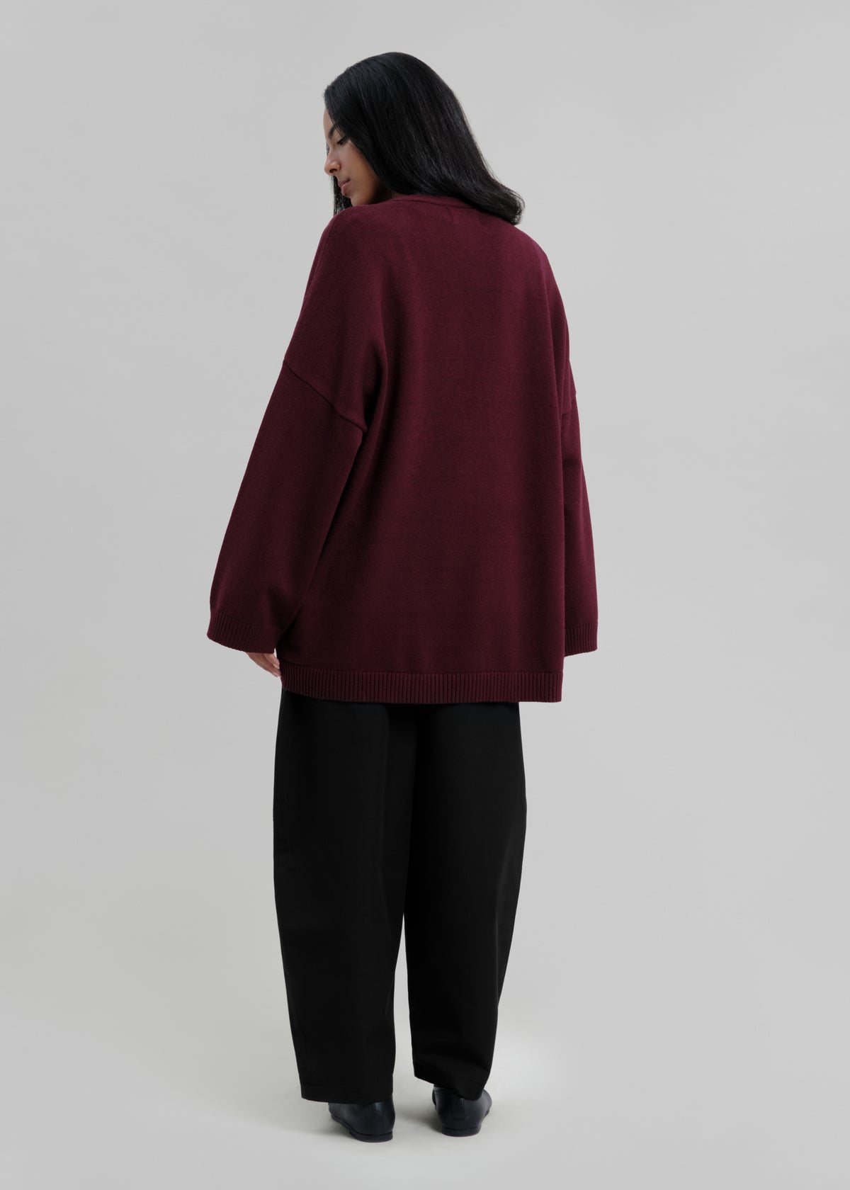 Le Cardigan Bordeaux