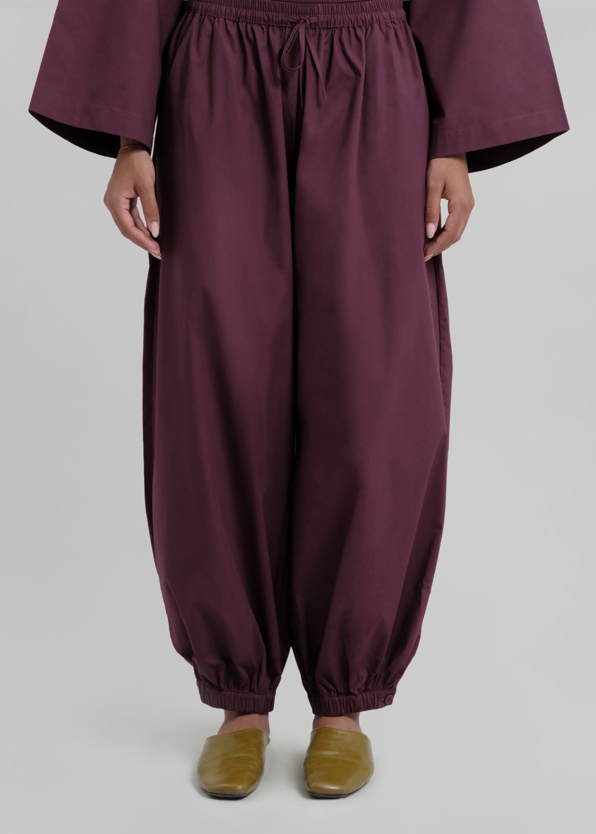Le Pantalon Bouffant Aubergine