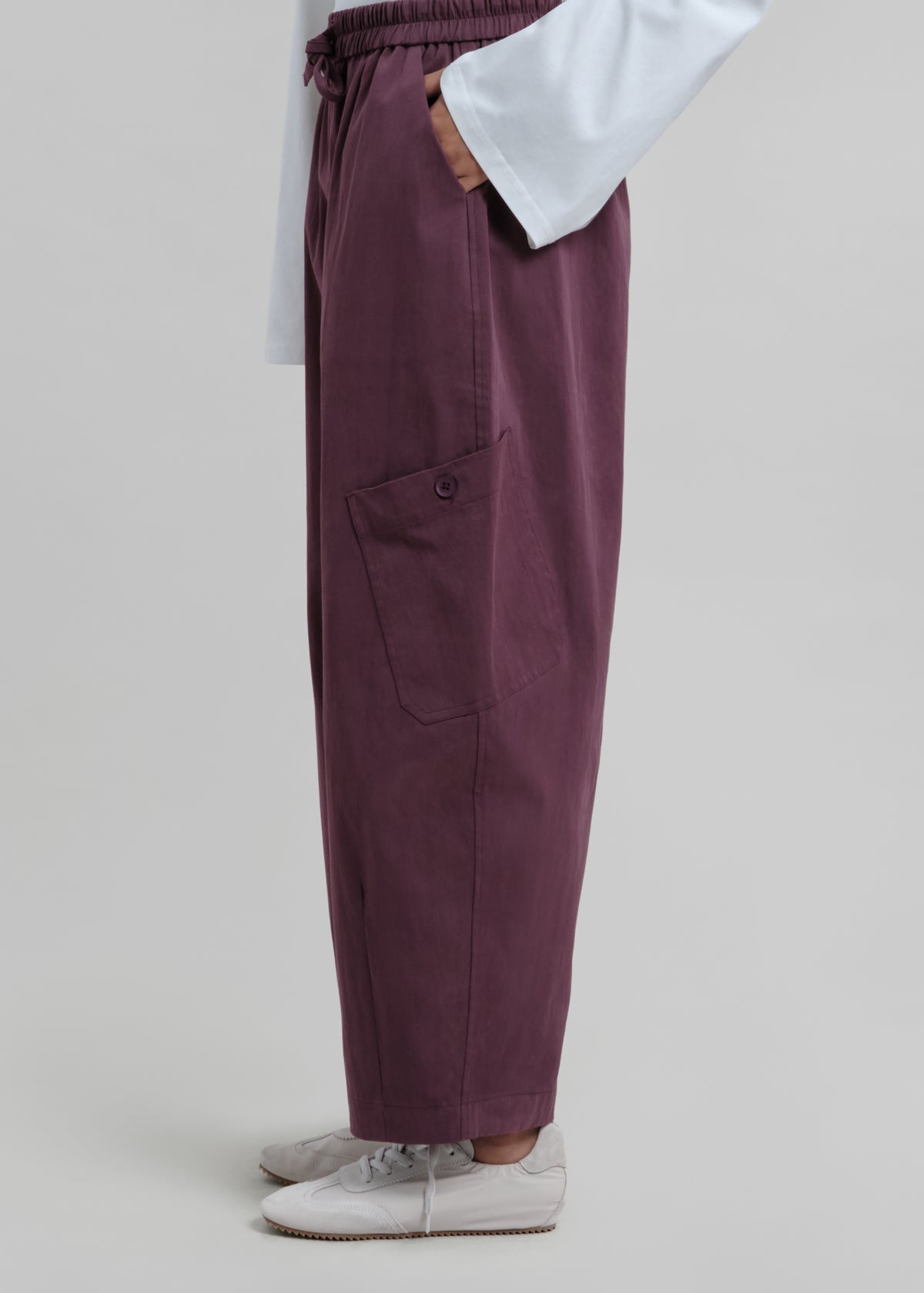 Le Pantalon Cargo Aubergine