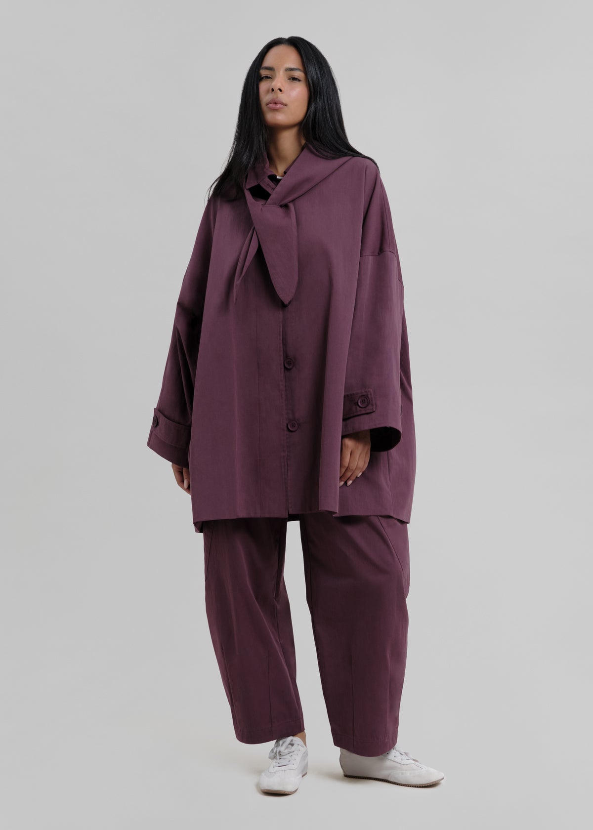 Le Trench Aubergine