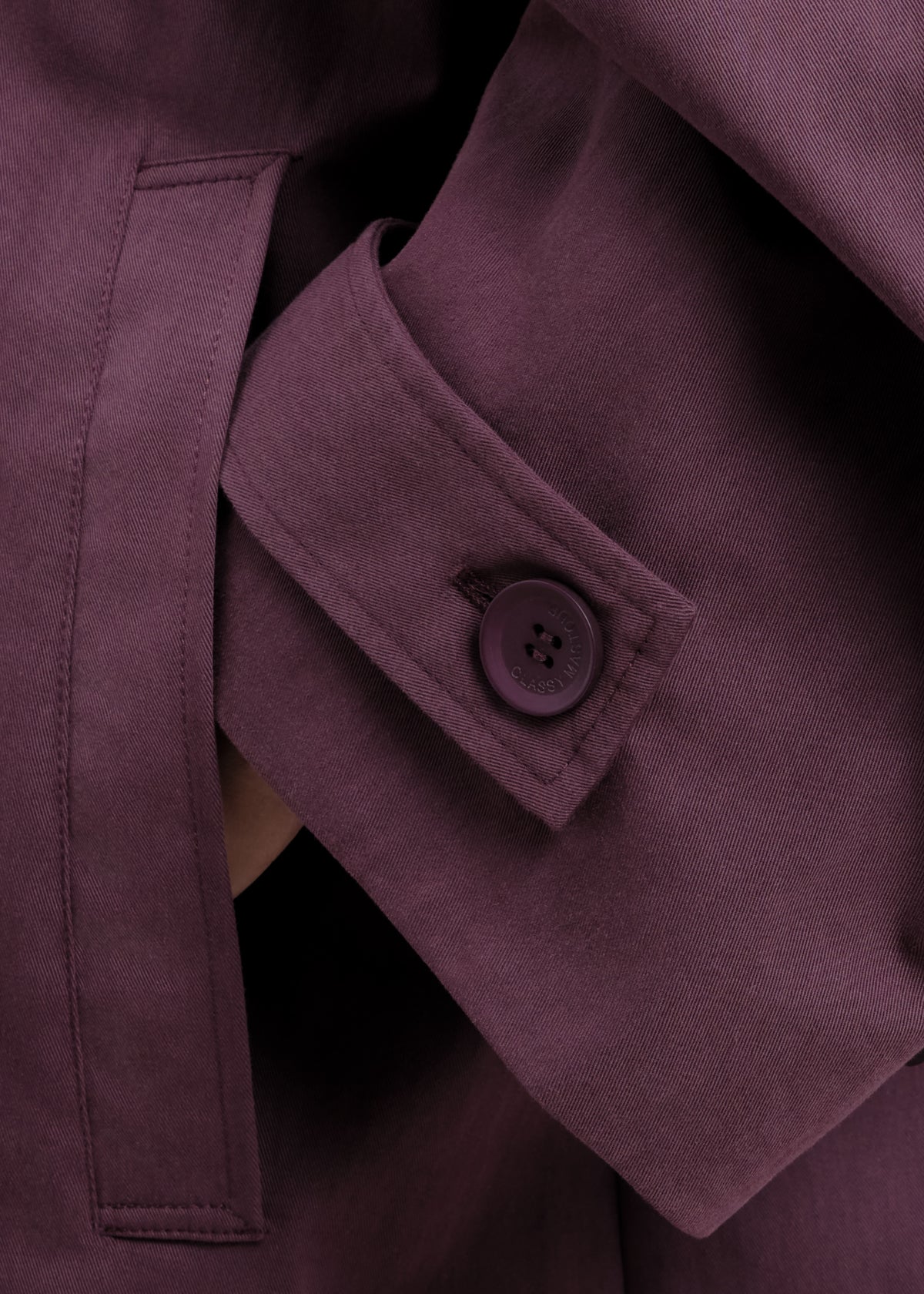 Le Trench Aubergine