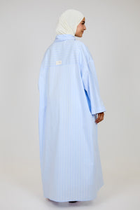El vestido de la línea azul