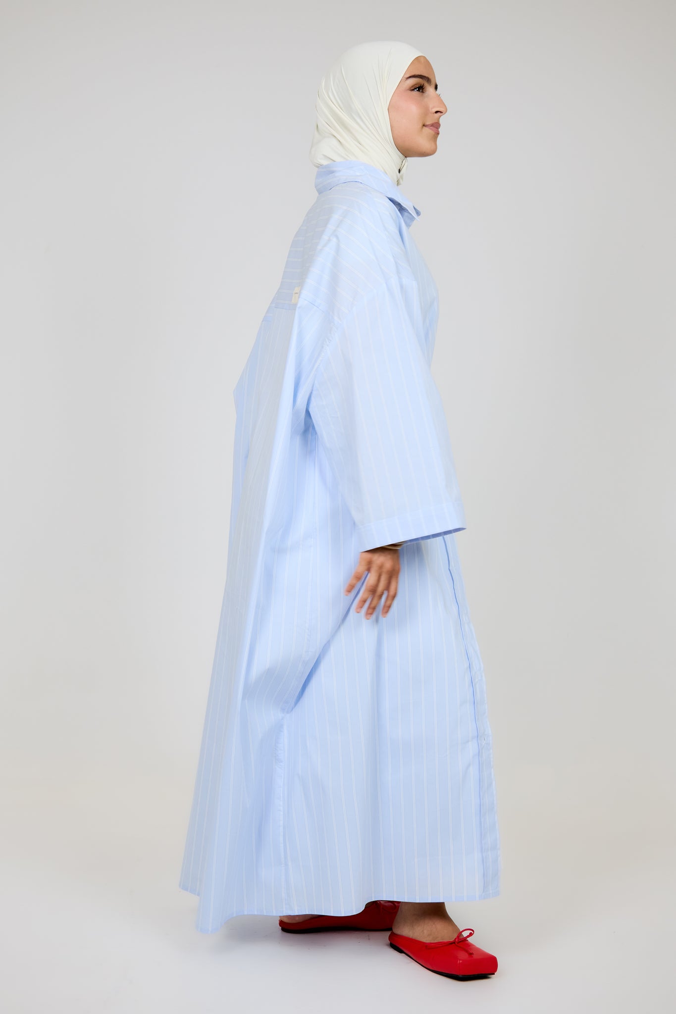 El vestido de la línea azul